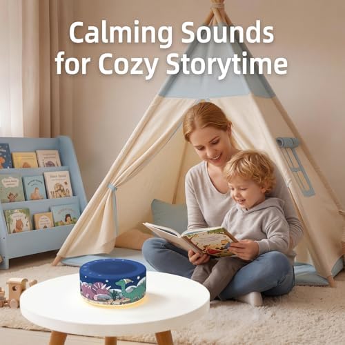 Kipcush White Noise Machine for Baby & Adults, Sleep Sound Machine with 30 Soothing Sounds, 8-Color Night Light, Memory Function, White Noise for Sleeping, Nursery, Office, Travel, Relaxation - Image 7