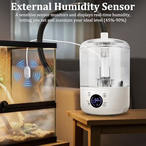 4L Reptile Fogger, Humidity Sensor, Timing System, 3 Mist Levels - Image 5