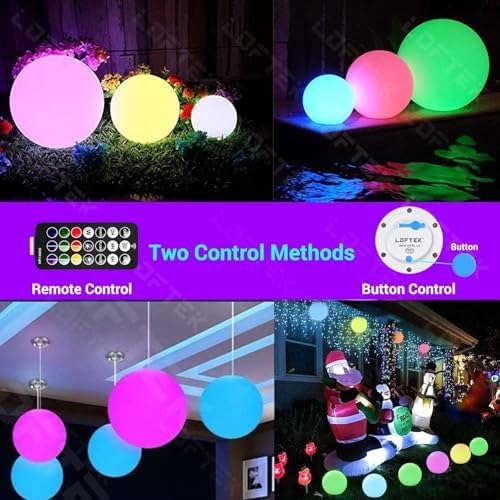 LOFTEK 8-inch Floating Pool Lights, Rechargeable LED Ball Light, Hangable - Image 6