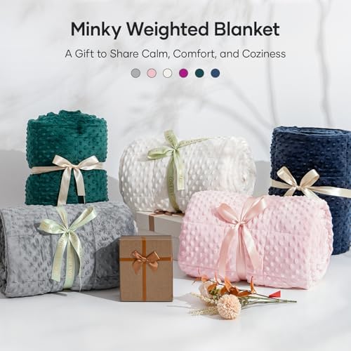 Cottonblue Weighted Blanket 15lbs Queen Size for Adults, 60 x 80in Grey - Image 6