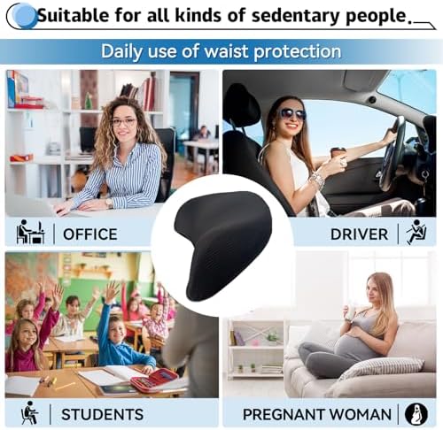 Lumbar Support Pillow for Car, 100% Memory Foam Lumbar Pillow for Car Seat - Image 3