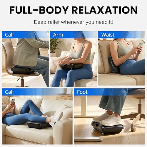 RYGEO Mini Foot Massager Classic, Leg Waist Workout Vibrating Plate High-Frequency Vibrating Massager, Buttocks Muscle Stiffness Relief, Fast Relief from Neuropathy, Improves Blood Circulation - Image 3