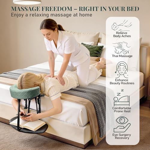 Massage Headrest for Bed, Face Down Massage Pillow & Face Cradle - Image 2