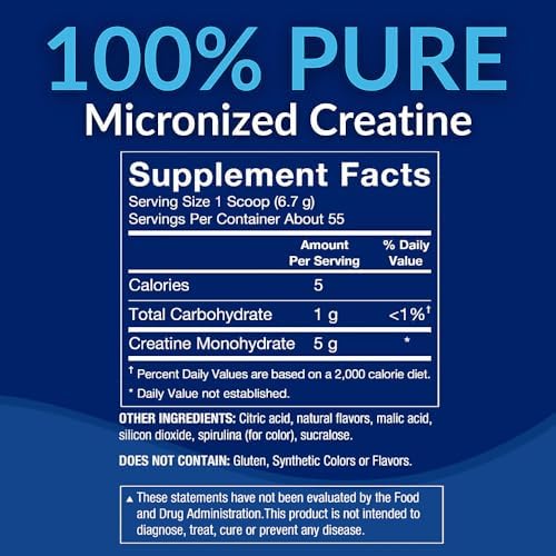 BodyTech 100% Pure Creatine Monohydrate Powder, Arctic Blast, 13 Oz - Image 3