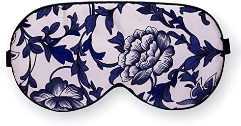 Maxfeel 100% Pure Silk Eye Mask - Sleep Eye Cover in Printed Colors (#5) by MAXFEEL