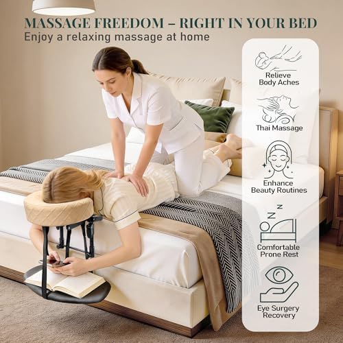 Massage Headrest for Bed, Face Down Massage Pillow & Face Cradle - Image 2