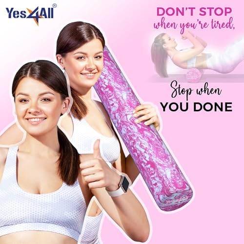 Yes4All EVA Firm Foam Roller for Back - Round Back Roller for Exercise, Yoga & Pilates 12/18/24/36 inch - Image 3