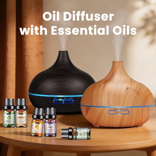 Hanolly Essential Oil Diffuser for Home 500ML (Wood) - Image 2
