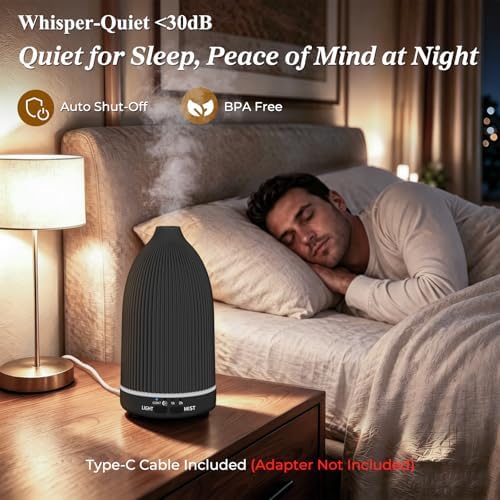 URPOWER 150mL Essential Oil Diffuser Ultrasonic Cool Mist Humidifier - Image 4