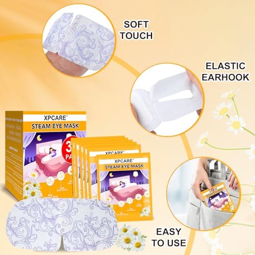 XPCARE 32 Pack Steam Eye Mask Disposable for Dry Eyes Cornea Care-Chamomile - Image 5