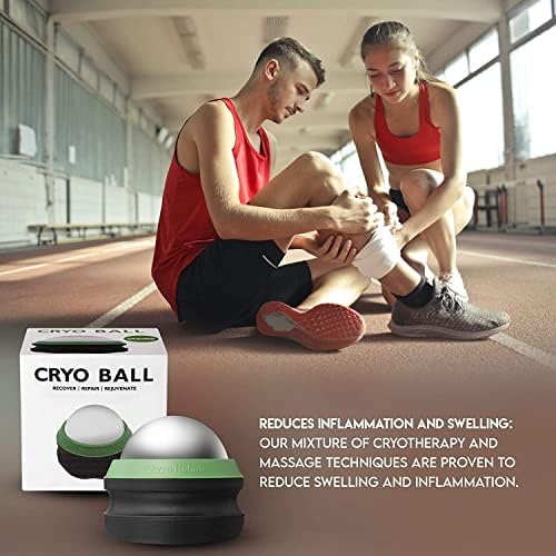 Phyya Rehab - Massage Ice Roller Ball - Roller for Muscles Deep Tissue - Cold Therapy - Plantar Fasciitis Roller (Pack of 2) - Image 4