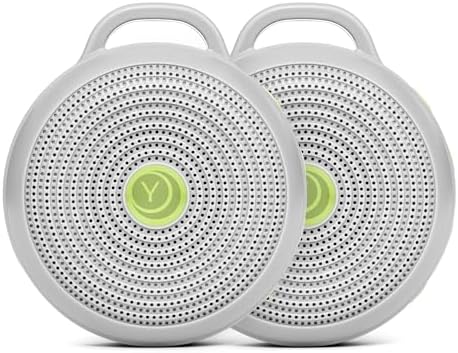 Yogasleep Hushh Portable White Noise Sound Machine for Baby - 2 Pack - 3 Natural Sounds with Volume Control, Compact Size, Noise Canceling for Sleep Aid, Office Privacy, & Meditation, Registry Gift by Yogasleep