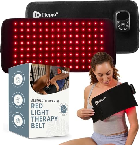 Lifepro Allevared Mini Red Light Therapy Belt- 120 Triple Chip LED Belt by Lifepro