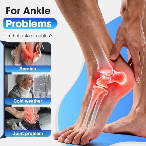 Cordless Foot Massager for Neuropathy, FSA Eligible Items List, Foot and Ankle Massager for Circulation and Pain Relief, 3000mAh Rechargeable Ankle Heating Pad with Massage for Plantar Fasciitis - Image 3