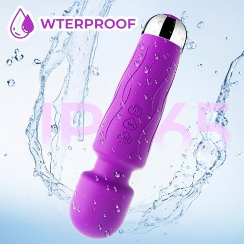 Kverg Handheld Personal Small Massager with APP–Waterproof, USB Rechargeable, 20 Vibration Patterns, 8 Speeds, Light Purple - Image 4