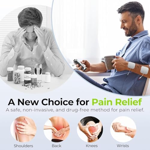 AUVON Rechargeable Digital TENS Unit Muscle Stimulator, Customizable 8-Mode - Image 2