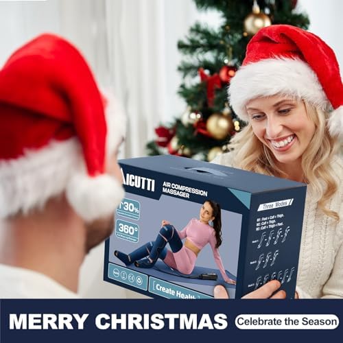AICUTTI Air Compression Leg Massager with Heat for Foot, Calf, Knee & Thigh - Gifts for Christmas, Mother's Day, Father's Day - Leg Massage Boots for Women & Men - Relieves Muscle Tension and Pain - Image 6