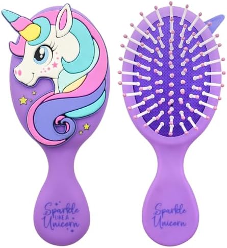 Toddler Hair Brush for Baby, Unicorn Air Cushion Brush - Purple by DINATIS
