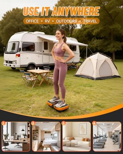 Mini Vibration Plate Machine – Portable, Wireless, Rechargeable Quiet Platefor Vibration Massage, Relaxation & Muscle Stiffness Relief - Image 4