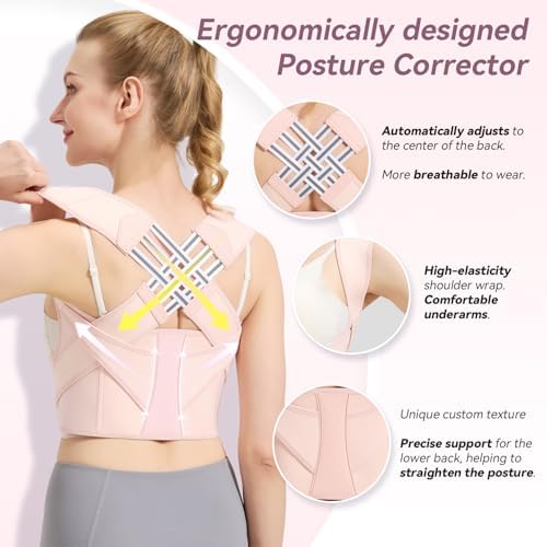 Posture Corrector for Women and Men,Adjustable Shoulder Straightener - Image 3