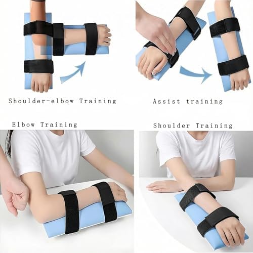 Desktop Rehab Skateboard, Arm Rehabilitation Exercise Assisting Equipment 360° Roating Wheels Rehabilitation Trainer for Stroke Hemiplegia Nerve Injury - Image 5