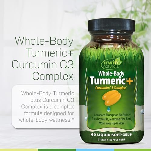 Irwin Naturals Whole-Body Turmeric Curcumin Wellness Formula | 60 Softgels - Image 5
