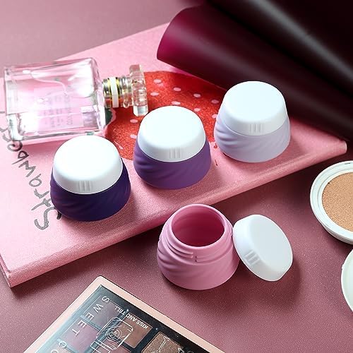 Gemice Travel Containers for Toiletries, Silicone Cream Jars TSA Approved Size with Clear Bag, Leak-proof Accessories Lid Cosmetic Face Body Hand (4 Pack), 30ml - Image 5