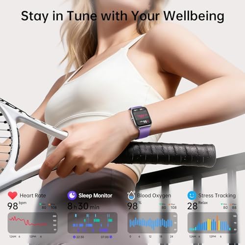 Tensky Smart Watch for Men & Women, 1.85" HD Fitness Tracker with Call - Image 4