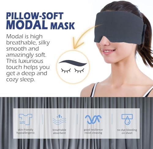 Mavogel Full Coverage Sleep Mask for Sleeping, Light Blocking Eye Mask - Image 2