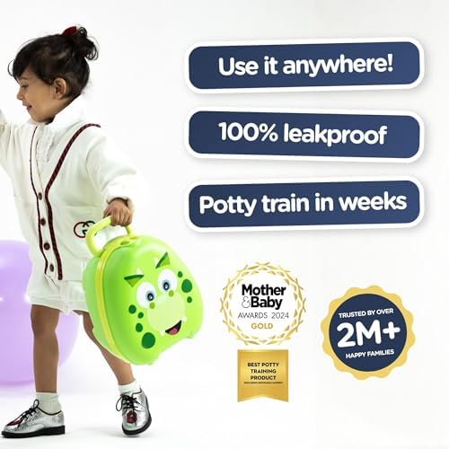 My Carry Potty - Dinosaur Travel Potty, Award-Winning Portable Toddler Toilet Seat for Kids to Take Everywhere - Image 5