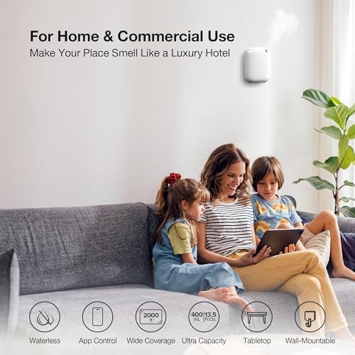 Airversa ANW Smart Waterless Essential Oil Diffuser for Large Room, White - Image 3