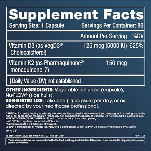 ProHealth Vitamin D3 + K2 | 90 Capsules | Bioactive VegD3® & MK-7 for Bone, Heart & Immune Support | Non-GMO, Triple Lab-Tested, USA GMP-Certified - Image 2