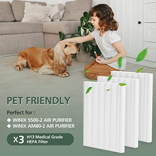 116130 Filter H For Winix 5500-2 Plasmawave & AM80 Air Purifier 3 HEPA Only - Image 7