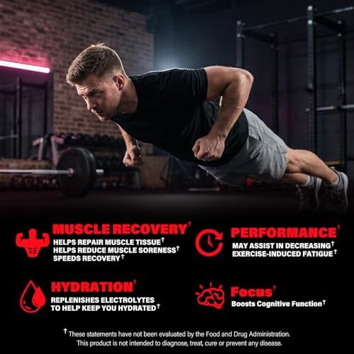 EAA Gummies - 2:1:1 BCAA Formula (8300mg) - Essential Amino Acids for Muscle Recovery & Endurance - Non-GMO, Gluten Free, Sugar Free, Vegetarian, Strawberry Flavor - 90 Count - Image 3