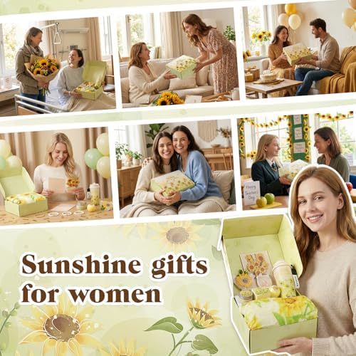 Get Well Gifts for Women Sunflower Gift Basket After Surgery Recovery - Image 6