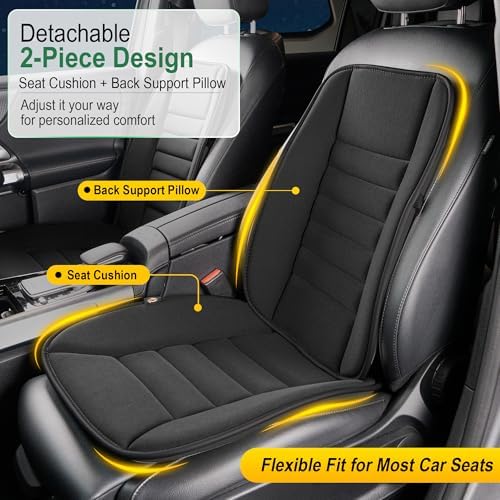 kingphenix 5-Piece Car Seat Cushion Set with Back Support - Image 3