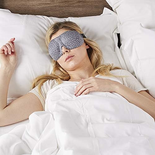 Bucky 40 Blinks No Pressure Eye Mask for Travel & Sleep, Granite Dots, One Size - Image 4