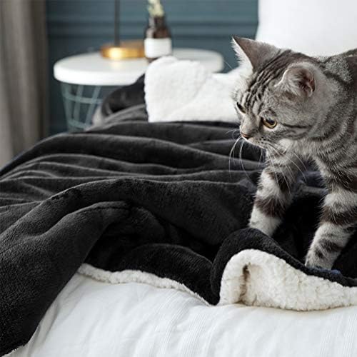LBRO2M Sherpa Fleece Bed Blanket Super Soft Plush Warm Throw Twin 65"X90" - Image 6