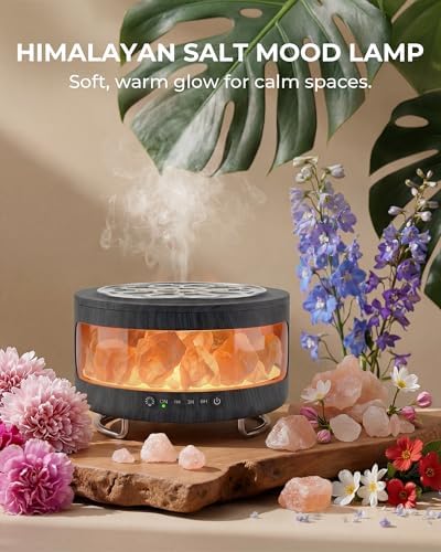 Essential Oil Diffuser with Himalayan Salt Lamp, Scent Diffusers for Home - Image 2