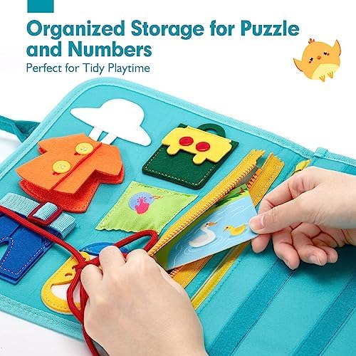 hahaland Busy Board for Toddlers Girls Montessori Toys for 3+ Year Old - Image 6