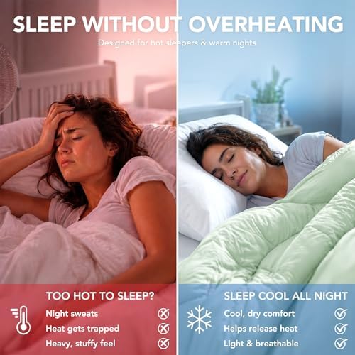 Deconovo Cooling Blanket Full for Hot Sleepers, Dual Sided Cool Touch - Image 4