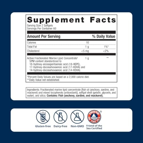 Metagenics SPM Active Specialized Pro-Resolving Mediators, 120 Softgels - Image 6