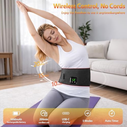 Red Light Therapy for Body: Cordless Rechargeable 660nm 850nm Wrap Belt - Image 3