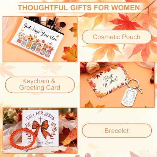 12pcs Fall Gifts Baskets for Women, Inspirational Christian Gift for Her - Image 6