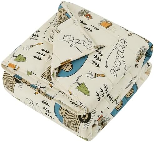 Weighted Blanket - 3 lbs Ivory Forest Heavy Blanket - Small Size Breathable Lap Blanket(36"x48", 3 lbs) - Image 6