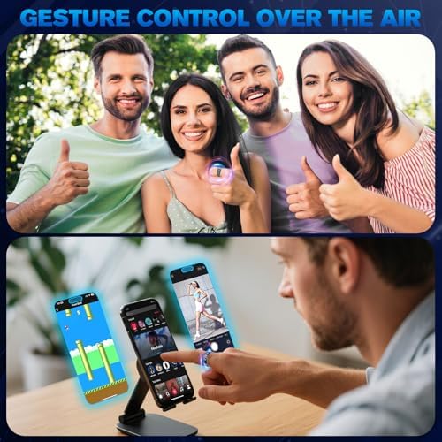 Smart Ring Health Tracker for Men/Women, Black, Size 8 - Image 6