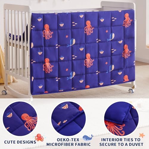 anfie Weighted Blanket (36"x48" 5lbs) Weighted Blanket Cooling Blanket for Resting,Throw Size Breathable Blanket with Premium Glass Bead(Blue Ocean) - Image 4