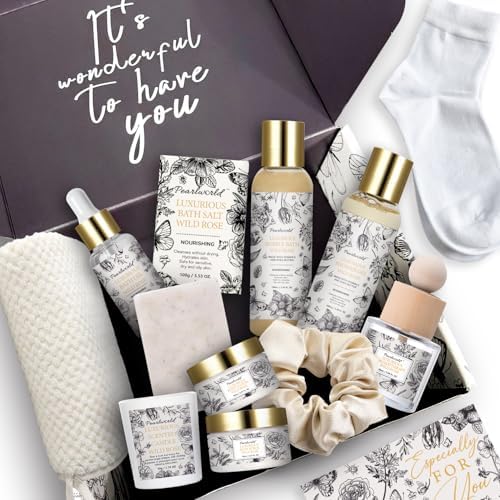 Spa Gift Set for Women- Luxury Rose 14 Pcs Bath Set, Home Spa Kit, Christmas Gift for Women, Birthday Gifts - Image 5
