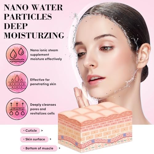 Pjordo Facial Steamer Spa Kit with 17 Skin Care Tools, Nano Ionic Face Steamer for Deep Cleaning Unclogs Pores, Warm Mist Humidifier Steamer for Face Home Sauna SPA, Self Care Gifts for Women - Image 4
