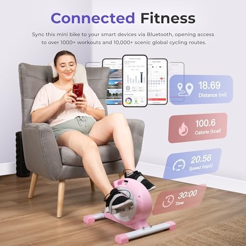 Sunny Health & Fitness Smart Mini Cycle, Under Desk Pedal Arm/Leg Exerciser - Image 6
